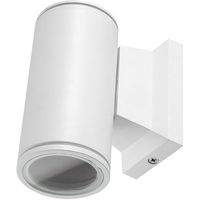 LED Tuinverlichting - Wandlamp Buiten - Aigi Wally Down - GU10 Fitting - Rond - Mat Wit - Aluminium - Philips - CorePro 840 36D - 4.6W - Natuurlijk Wit 4000K