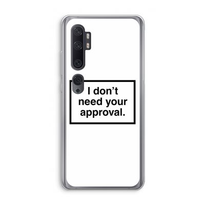 Don't need approval: Xiaomi Mi Note 10 Pro Transparant Hoesje