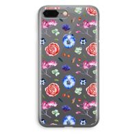 Bloemetjes: iPhone 8 Plus Transparant Hoesje