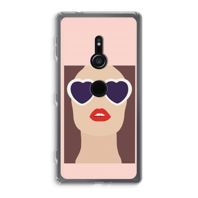 Red lips: Sony Xperia XZ2 Transparant Hoesje