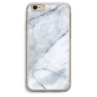Witte marmer: iPhone 6 Plus / 6S Plus Transparant Hoesje