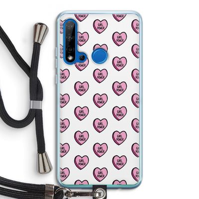 GIRL POWER: Huawei P20 Lite (2019) Transparant Hoesje met koord