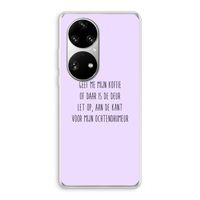 Ochtendhumeur: Huawei P50 Pro Transparant Hoesje Ochtendhumeur: Huawei P50 Pro Transparant Hoesje