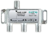Axing BAB 2-20P Kabel-TV lasdoos 2-voudig 5 - 1218 MHz - thumbnail