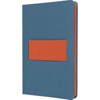 Sigel LS205 Notitieboek Linescape Hardcover DIN A5 Gelinieerd Middelblauw, Neon-oranje Aantal paginas: 88