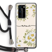 Daisies: Huawei P40 Pro Transparant Hoesje met koord