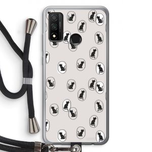 Miauw: Huawei P Smart (2020) Transparant Hoesje met koord