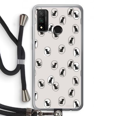 Miauw: Huawei P Smart (2020) Transparant Hoesje met koord