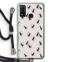 Miauw: Huawei P Smart (2020) Transparant Hoesje met koord