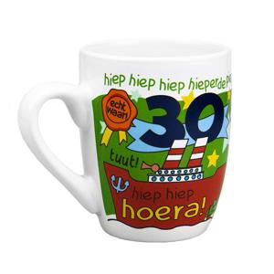 Cartoon mok/beker - 30 jaar - 300 ml - verjaardags cadeau beker - koffiemok