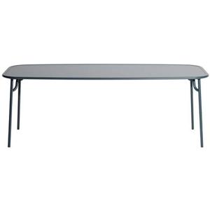 Petite Friture Week-end tuintafel 220x85 met dicht blad Grey Blue