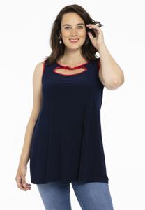 Yoek Tuniek flare contrast | Blauw | Maat 46/48