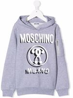 Moschino Kids hoodie à logo imprimé - Gris - thumbnail