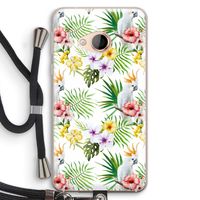 Gele kuif: HTC U Play Transparant Hoesje met koord