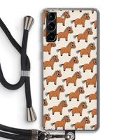 Pony: Samsung Galaxy S21 Plus Transparant Hoesje met koord