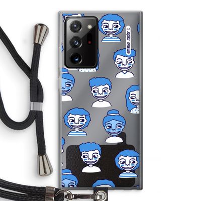 Gezichtjes: Samsung Galaxy Note 20 Ultra / Note 20 Ultra 5G Transparant Hoesje met koord