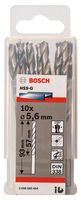 Bosch Accessoires Metaalboren HSS-G, Standard 5,6 x 57 x 93 mm 10st - 2608585494