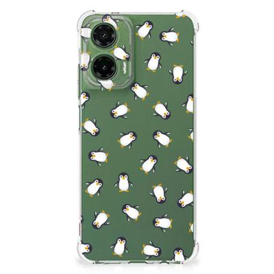 Doorzichtige Silicone Hoesje voor Motorola Moto G35 Pinguïn Doorzichtige Silicone Hoesje voor Motorola Moto G35 Pinguïn
