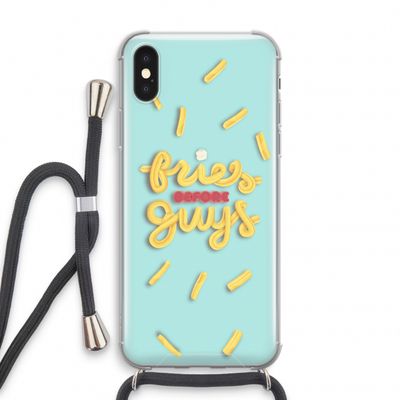Always fries: iPhone XS Transparant Hoesje met koord