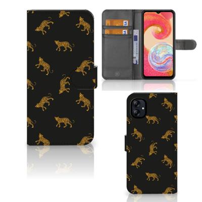 Telefoonhoesje | Met pasjeshouder | voor Samsung Galaxy A04e Leopards