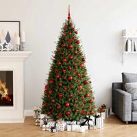 VidaXL 111-delige kerstballenset polystyreen rood