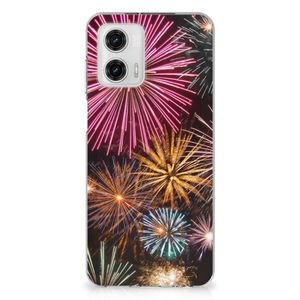 Motorola Moto G73 Silicone Back Cover Vuurwerk