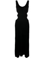 Chloé crinkled-effect tank maxi dress - Noir - thumbnail