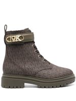 Michael Michael Kors bottines Parkler à motif monogrammé - Marron