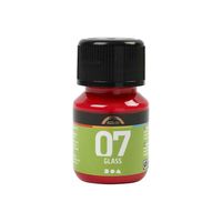Creativ Company Permanente glasverf - rood, 30ml
