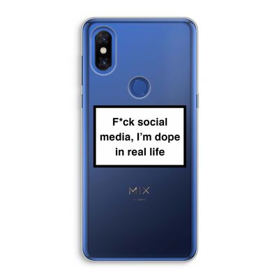 I'm dope: Xiaomi Mi Mix 3 Transparant Hoesje