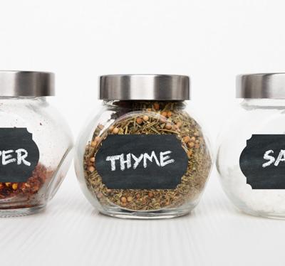 Krijtbord sticker keuken opslag labels