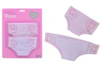 Baby rose stoffen luier 2 stuks op kaart