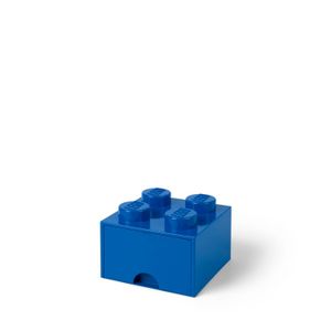 LEGO - Set van 2 - Opberglade Brick 4, Blauw - LEGO