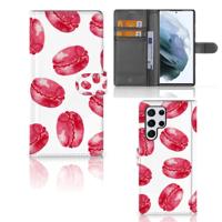 Samsung Galaxy S22 Ultra | Book Cover | Pink Macarons