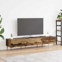 TV-kast met lade Oud Hout 150 x 36 x 30 cm Bewerkt hout