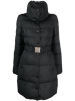 Patrizia Pepe belted-waist padded midi coat - Noir