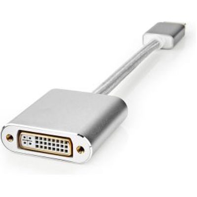 DisplayPort-Kabel | DisplayPort Male | DVI-D 24+1-Pins Female | 1080p | Verguld | 0.20 m | Rond | Ge