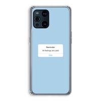 Reminder: Oppo Find X3 Transparant Hoesje