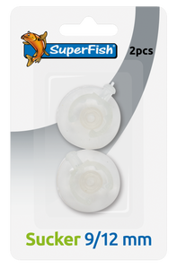 Superfish Zuiger Duo-Pack 9/12mm - Essentiële Zuignappen voor Aquarium Slangen