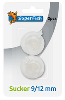 Superfish Zuiger Duo-Pack 9/12mm - Essentiële Zuignappen voor Aquarium Slangen