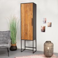 Sohome Opbergkast Manilla Links, Teak, 60 x 220cm - Bruin - thumbnail