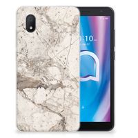 Alcatel 1B (2020) TPU Siliconen Hoesje Marmer Beige - thumbnail