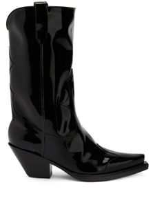 Giuseppe Zanotti bottines Thyra 55 mm d'inspiration western - Noir