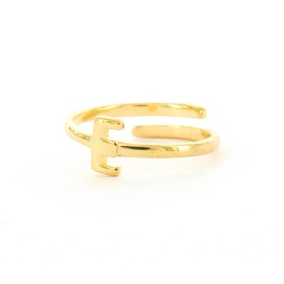 Imotionals Ring Letter E Goud