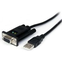 StarTech.com 1-poort USB naar Nulmodem RS232 DB9 Seriële DCE Verloopkabel met FTDI