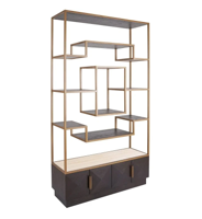 Open kast Claremont - bruin