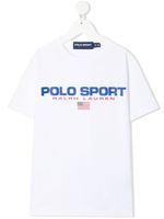 POLO RALPH LAUREN KIDS t-shirt à logo imprimé - Blanc