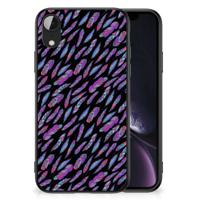 Apple iPhone XR Back Case Feathers Color