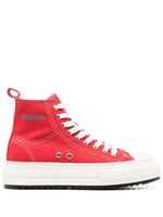 DSQUARED2 baskets montantes Berlin à plateforme - Rouge - thumbnail