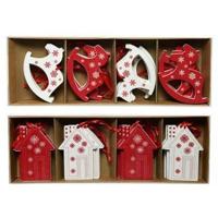 Hangers Mdf Rood/Wit Set